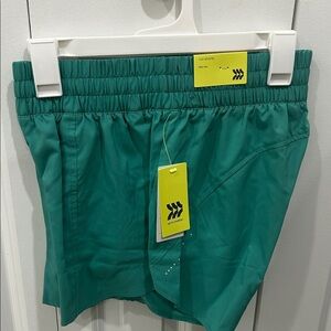 NWT- All in Motion Teal Run Shorts